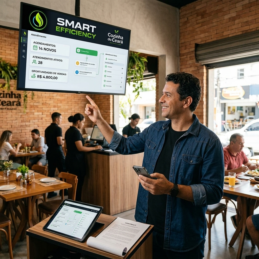 Gestão de atendimento inteligente em restaurante